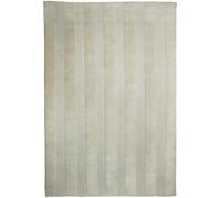 tapis entrée 120x170 fait à la main en laine beige rectangle motif uni BANDA