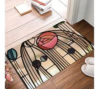 Tapis Entree 40X60Cm Fenêtre Charles Rennie Mackintosh Tapis Bain Anti-Saleté Tapis De Douche Facile À Nettoyer Tapis De Porte pour Entrée Couloir Intérieur
