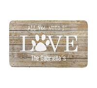 Tapis Entree Anti-Saleté Tapis De Porte Tout Ce Dont Vous Avez Besoin, C'est d'amour Facile À Nettoyer Tapi De Douche pour Intérieur Chambre Terrasse 40X60Cm