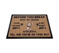 Tapis Entree Avant De Vous Introduire chez Moi, Chats sans Poils Absorbant Paillasson Antidérapant Paillasson Interieur Entree pour Patio Intérieur Cuisine 60X40Cm