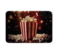 Tapis Entree Cinéma Popcorn Film Strip Cinema Tapis Antisalissure Anti-Poussière Paillasson Décoratif D'Extérieur pour Chambre À Coucher Maison 40X60Cm
