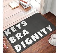 Tapis Entree Clés Soutien-Gorge Dignité Résistant Tapis De Bain Anti-Poussière Tappeto pour Patio Maison Cuisine 60X40Cm