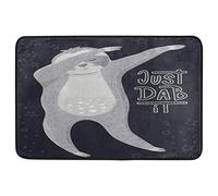 Tapis Entrée Dabbing Funny Animal Dancing Swag Paillasson Extérieur Antidérapant Descente De Bain Robuste Doormats pour Chambre Cuisine Couloir 40X60 CM