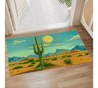 Tapis Entree Désert De Cactus du Sud-Ouest Douces Home Tapis Anti-Poussière Paillasson Intérieur pour Exterieur Cuisine Intérieur 40X60Cm
