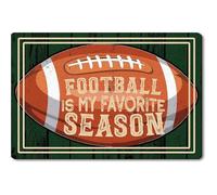 Tapis Entrée Football is My Favorite Season Autumn Game,Funny Thanksgiving Happy Fall Paillasson Extérieur Antidérapant Descente De Bain Robuste Carpette pour Cuisine Chambre Couloir 40X60 CM