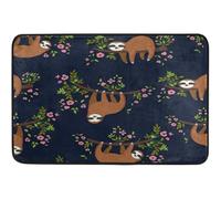 Tapis Entrée Funny Hanging on The Tree Flowers Branch Doormats Résistant Carpette Absorbant Paillasson Extérieur pour Cuisine Couloir Intérieur 40X60 CM