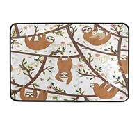 Tapis Entrée Funny Hanging on The Tropical Tree Flowers Carpette Robuste Paillasson Extérieur Résistant Descente De Bain pour Cuisine Couloir Chambre 40X60 CM