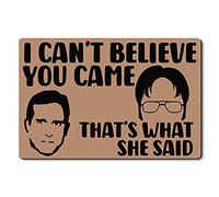 Tapis Entrée I Can’T Believe You Came That’S What She Said Descente De Bain Absorbant Doormats Résistant Paillasson Extérieur pour Maison Cuisine Porte 40X60 CM