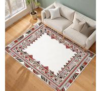 Tapis Entrée Intérieur 60x90 Motif Amérindien Géométrique Aztèque Tapis de Porte Sud-Ouest, Lavable en Machine Poils Courts Antidérapant Doux pour Chambre Entrée Cuisine, Tz73x