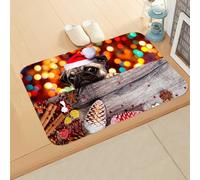 Tapis Entree Interieur Chien Marron Jaune Tapis D'entrée Antidérapant Paillasson Exterieur Interieur Polyester Paillasson Extérieur Rug Salon Lavable Tapis Entrée Couloir Chambre 100x120cm