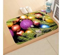 Tapis Entree Interieur Feuilles Vertes Violet Tapis D'entrée Antidérapant Paillasson Exterieur Interieur Polyester Paillasson Extérieur Rug Salon Lavable Tapis Entrée Couloir Chambre 80x120cm