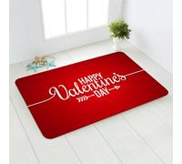 Tapis Entree Interieur Saint Valentin Impression Tapis D'entrée Antidérapant Paillasson Exterieur Interieur Polyester Paillasson Extérieur Rug Salon Lavable Tapis Entrée Couloir Chambre 100x120cm