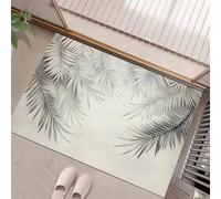 Tapis Entree InterieurPaillasson d'intérieur 80 x 120 cm - Art Simple - Motif Feuilles suspendues - Plantes - Paillassons absorbants - Antidérapants - pour l'intérieur et la Maison