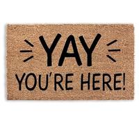 Tapis Entree Ouais, Vous Êtes Là, Afflués Durable Tapis Lavable Paillasson Décoratif D'Extérieur pour Exterieur Intérieur Cuisine 40X60Cm