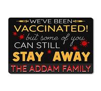 Tapis Entrée Personalized We Have Been Vaccinated But Some of You Can Still Stay Away Carpette Antidérapant Paillasson Extérieur Robuste Descente De Bain pour Maison Chambre Couloir 40X60 CM