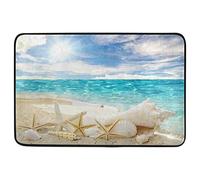 Tapis Entrée Starfish Sea Sunny Day Doormats Résistant Carpette Absorbant Descente De Bain pour Porte Couloir Intérieur 40X60 CM