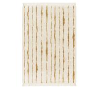 Tapis Épais À Franges Doux Et Raffiné Brancusi Jaune Naturel 160X230