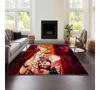 Tapis Épais Imitation Cachemire Death Note, Style Marocain, pour Salon, Chambre, Canapé, Table Basse, Couverture, Style Ethnique, Américain, Country, Rétro (DN 02,160x240 cm)