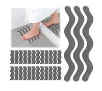 Tapis Escalier Antidérapant, Bande Antidérapante Escalier pour les Escaliers, les Salles de Bains, les Cuisines et les Saunas, Anti Dérapant Escalier 72 Pièces, Antiderapant Escalier 18*1.3 cm, Gris