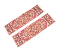 Tapis Escalier Polyester 2 Absorbant Silencieux Tapis Escalier(A) | pour surface antidérapante, motif européen élégant, taille 70x20cm, pour idéal salon entrée
