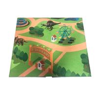 Tapis et arbres de jeu de figurines de dinosaures, ensemble de jouets éducatifs et réalistes pour enfants