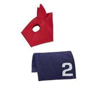 Tapis et cagoule de course pour peluche LeMieux Toy Pony Noir TU