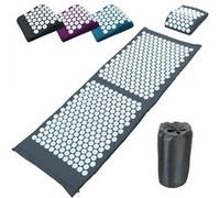 Tapis et coussin d'acupression 130 x 50 cm + sac de transport - Gris Gris G