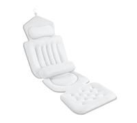 Tapis et Coussin d'oreiller de Bain Complet de Luxe, Appui-tête et Support de Cou, 192 ventouses, Maille aérée 4D et Soutien Lombaire pour Une Relaxation Ultime au Spa