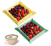 Tapis et plateau de service magnétique pliable 2 en 1 en silicone, résistant à la chaleur, utilisable comme dessous de plat, planche à découper et plateau repas. Qualité alimentaire (2PcsA)