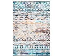 Tapis Ethnique à Poils Courts Galaxy VIII Bleu 80 x 150 cm