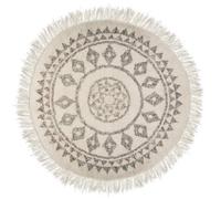 Tapis rond à franges D120 cm Etnik