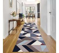 Tapis Étroit Couloir Bleu Gris Or Duveteux Coureurs Moquette Antidérapante 60cm 80cm 90cm 100cm 110cm 120cm Tapis Coureurs pour Salle à Manger Terrasse Patio Tapis de Zone(120 * 400cm)