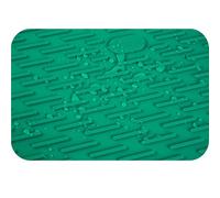 tapis evier cuisine Tapis de séchage en silicone antidérapant for vaisselle, bol, tasse, dessous plat, manique, repose-cuillère(Dark green,L-40X30cm)