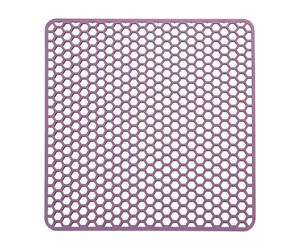 Tapis Evier, Tapis Evier Cuisine, Fond D'évier, Sink Protector Mat | 34,5x34,5cm, Orifices de Drainage en Nid D'abeille, Modèle Surélevé, Silicone Faucet Mat pour Les Éviers,Cuisines, Comptoirs