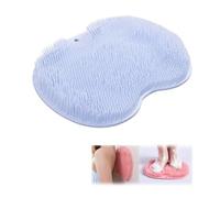Tapis Exfoliant Pour Les Pieds Pour La Douche, Tapis Masseur Nettoyant Pour Les Pieds Avec Ventouses Antidérapantes, Exfoliant Personnel Fixe Pour Les Pieds, Sans Se Pencher (Blue)