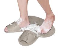 Tapis exfoliant pour les pieds - Tapis de brosse à pieds en silicone pour la douche, antidérapant - Accessoire de salle de bain pour femmes, hommes et personnes âgées - Peu encombrant