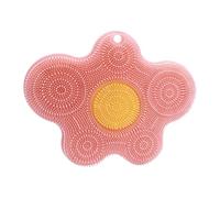 Tapis exfoliant pour pieds, tapis en silicone antidérapant avec ventouses pour nettoyer le dos de la douche, pour nettoyer le sol de la salle de bain, utilisation sur les femmes et les hommes