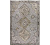 Tapis exterieur 115 x 170 cm, beige et gris, motif oriental, ROBERT design original et robuste
