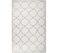 Tapis extérieur 80x150 tissé kilim crème KUMA