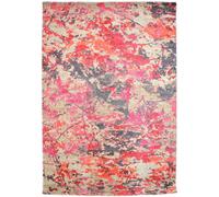 Tapis extérieur 80x150 tissé kilim rouge et orange EXT NISULA