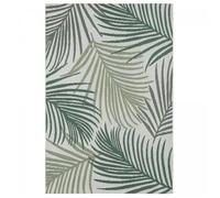 Tapis extérieur 80x150 tissé kilim vert et vert clair GREENLEAF