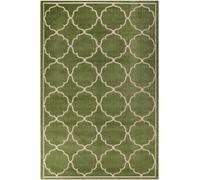 Tapis extérieur 80x150 tissé kilim vert KUMA