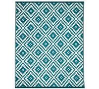 IDMarket - Tapis extérieur Bahamas Bleu Canard 270 x 370 CM