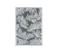 IDMarket - Tapis extérieur Coco Tropical Gris et Blanc 180 x 280 CM