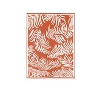 IDMarket - Tapis extérieur Coco Tropical Terracotta et Blanc 270 x 470 CM