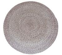 AXI Corfu Tapis d'extérieur, rond, marron, 120 x 120 cm / Épaisseur : 5 mm - Tapis jardin extérieur/intérieur - Tapis balcon fabriqué à partir de bouteilles en PET recy s