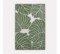 HOMESCAPES Tapis extérieur résistant Pluie et UV, Tapis de Jardin imperméable réversible Vert Ada, 150 x 240 cm, Intérieur extérieur terrasse Balcon