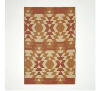 HOMESCAPES Tapis extérieur résistant Pluie et UV, Tapis de Jardin imperméable réversible Orange Anya, 150 x 240 cm, Intérieur extérieur terrasse Balcon