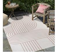 Tapis extérieur, kilim reversible 120x170 BB REVERSIBLE Terracota et crème