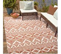 Tapis extérieur, kilim reversible 120x170 LYN2 BG REVERSIBLE rouge
